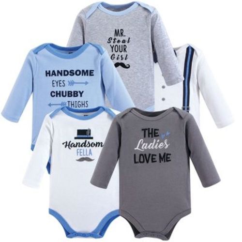 Luvable Friends Hudson Baby Long-Sleeve Bodysuits 5pk