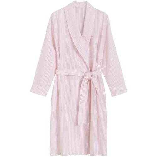 Latuza Women's Petite Robe Seersucker Cotton Bathrobe with Pockets Petite Length