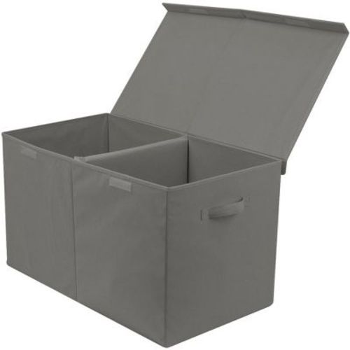 Sorbus Toy Chest With Flip-top Lid, Kids Collapsible Storage For Nursery, Playroom, Closet, Home Organization, Large - Gray