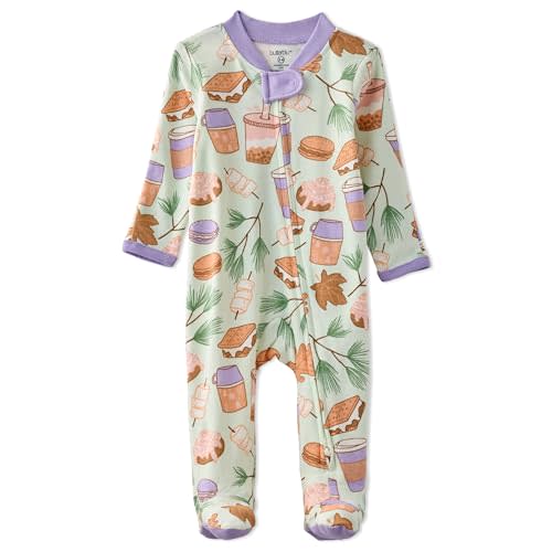 Butterblu Scout Sleep & Play 100% Organic Cotton Footed Zip Front Sleeper Pajamas for Baby Boys, Girls, Unisex
