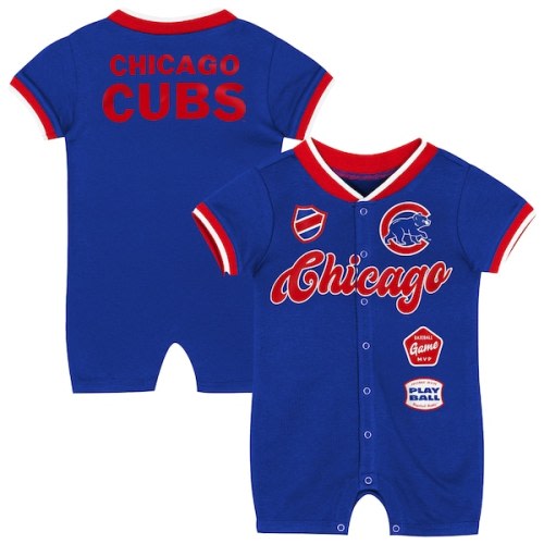 Infant Chicago Cubs Outerstuff Royal Pinch Coverall