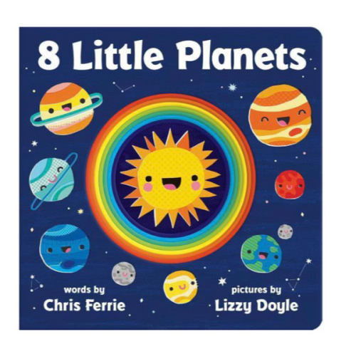 8 Little Planets: A Solar System Book for Kids with Unique Planet Cutouts