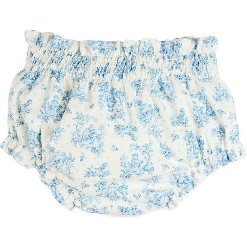 Audrey Toile Elasticated Waist Bloomers in Blue (1mth-12mths)