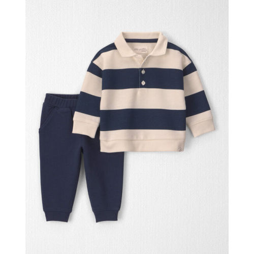 Baby Boy 2-Piece Organic Cotton French Terry Top & Pant Set - Little Planet | Carter's - 3 months