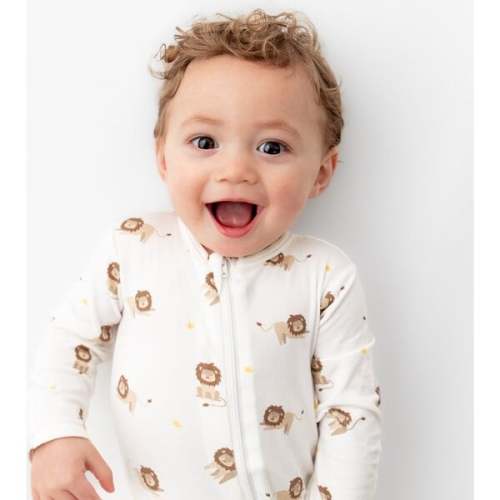 Zippered Footie, Lion - Bamboo Little | Maisonette