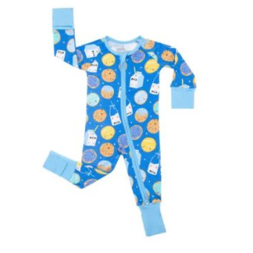 Blue Cookies & Milk Zippy - Little Sleepies