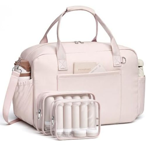 Topeast 3Pcs Weekender Bags For Women, Carry On Bag, Overnight Bag