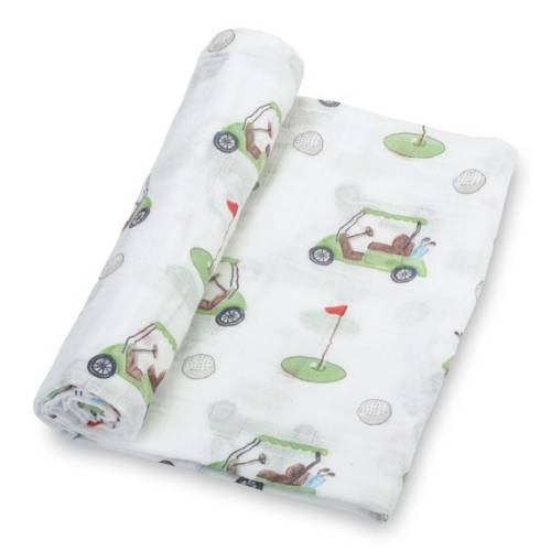 Lollybanks 100% Cotton Muslin Swaddle Baby Blanket, Country Club Golf Prints Large 47 X 47 Inches - Etsy