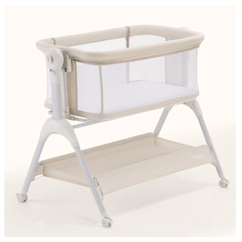 HARPPA Cuddly Sway | 3-in-1 Rocking Baby Bassinet & Bedside Sleeper with Anti-Reflux Mattress for Newborns | Attaches to Bed, Adjustable Height, Tool-Free Setup, Portable Wheels, CPSC Certified, Gentle Rocking Motion | Ideal for Infants, Safe Co-Sleeping