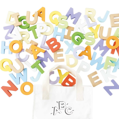Wooden Alphabet Set & Bag