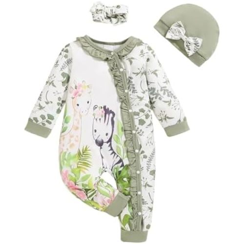 Newborn Baby Girl Clothes Jumpsuits Clothes Long Sleeve Rompers