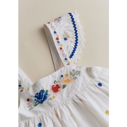 Martha Dress - Spring Placed Embroidery