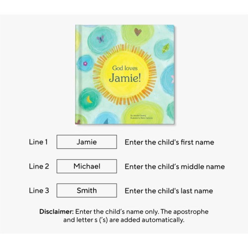 God Loves You! Personalized Book