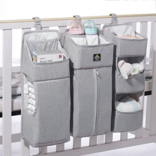 3-in-1 Crib Organizer-Gray