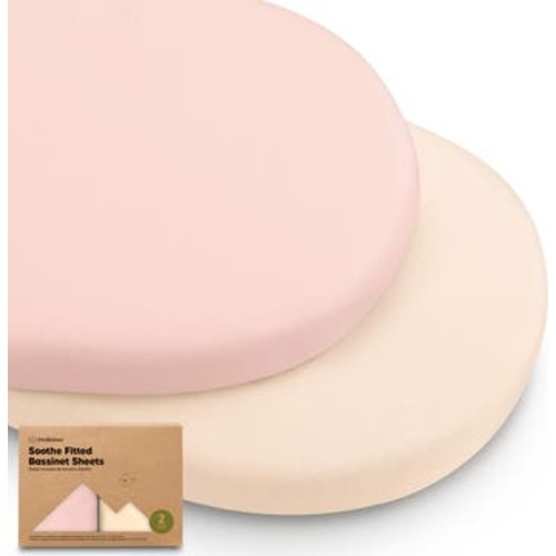 2-Pack Soothe Fitted Bassinet Sheets