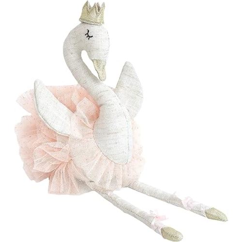 MON AMI Layla The Ballerina Plush White Swan Stuffed Animal 12”, Premium Soft Ballet Swan Toy for Girls, Room Décor, Great Gift for Kids of All Ages