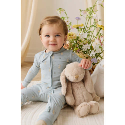 Organic Cotton Jude Onepiece-Lapin Jardin Blue – Jamie Kay USA