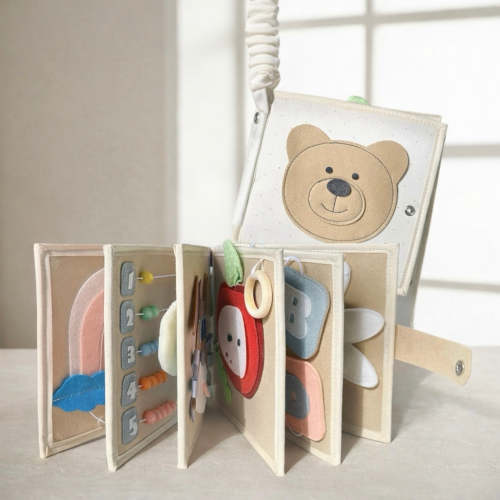 Montessori Baby Activity Book | Sensory, Travel & Learning Toy