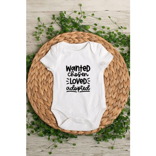 Wanted Chosen Loved Adopted - Adoption Announcement - Baby Bodysuit - Toddler Shirt - Kids T-Shirt