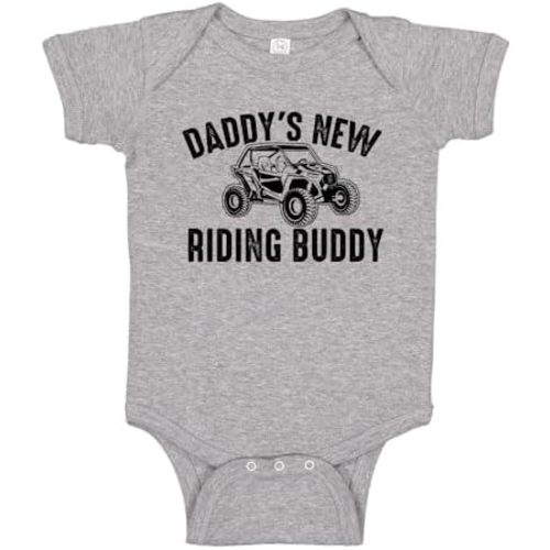 Daddy's New Riding Buddy UTV Baby Bodysuit One Piece Or Toddler Shirt UTV Side by Side Baby Gift for Dad