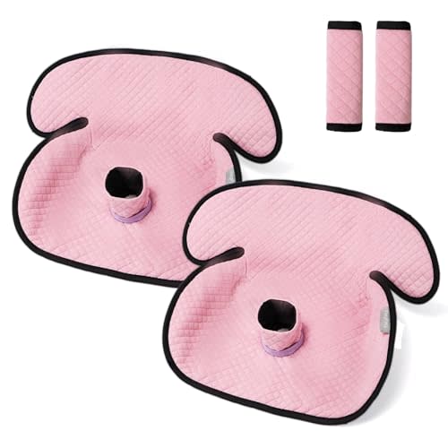 TinlyFinly Baby Potty Training Car Seat Protector Cover, 2 Pack, Pink | Washable & Waterproof & Leakproof, Carseat Piddle Pad for Baby Infant Toddler, Prevents Pee