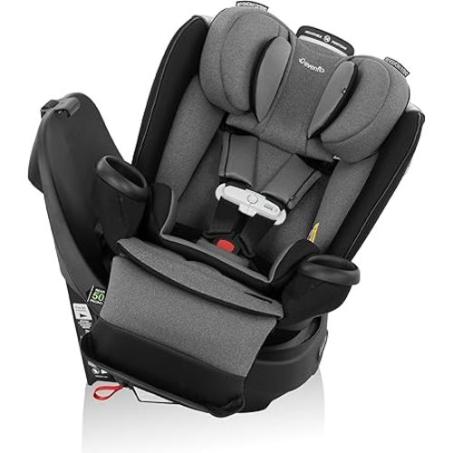 Evenflo Gold Revolve360 Extend All-in-One Rotational Car Seat with SensorSafe (Moonstone Gray)