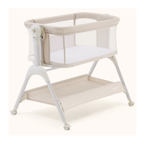 HARPPA Cuddly Sway | 3-in-1 Rocking Baby Bassinet & Bedside Sleeper with Anti-Reflux Mattress for Newborns | Attaches to Bed, Adjustable Height, Tool-Free Setup, Portable Wheels, CPSC Certified, Gentle Rocking Motion | Ideal for Infants, Safe Co-Sleeping