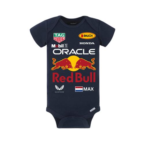 RedBull Racing F1 Baby Onesies® Formula 1 Kid, F1 Infant Clothes RedBull F1 Max Verstappen Baby Bodysuit, racing suit costume