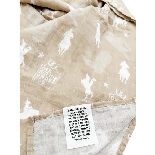 Jesus Take The Reins Cowboy Swaddle Blanket – OUR HOUSE ABOVE