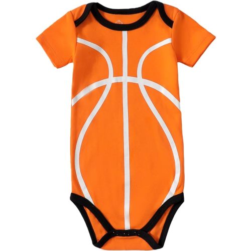 Chichoo Infant Baby Football Baseball Soccer Sport Jersey Outfit Costume Bodysuit Interlock 195 Gsm 0-24 Months
