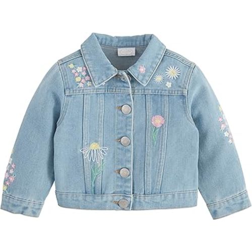 Mud Pie Girls Children's Easter Floral Emb Jacket