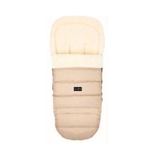 Baby Cover 0-3 Years Arctic Organic Wool Adjustable Footmuff in Beige