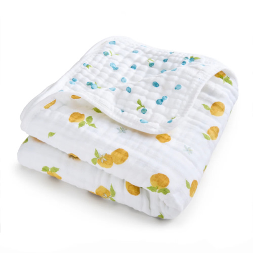 aden + anais Organic Cotton Muslin Blanket in Fresh Fruit
