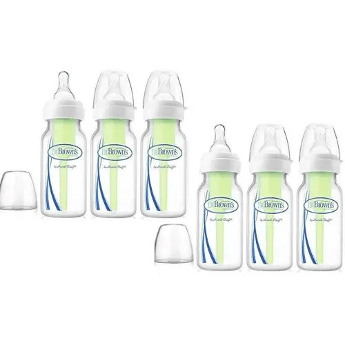 Dr. Brown's Bottles 6 Count (4 Oz), Option Bottles Can Be Used with or Without the Vent