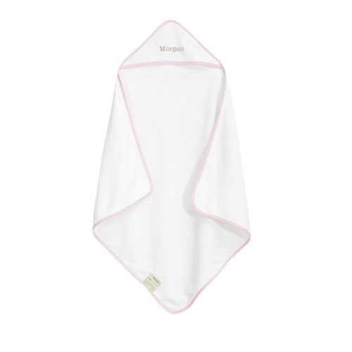 Gingham Baby Hooded Towels & Washcloth Set