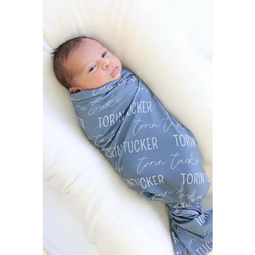 Personalized Baby Name Swaddle Blanket