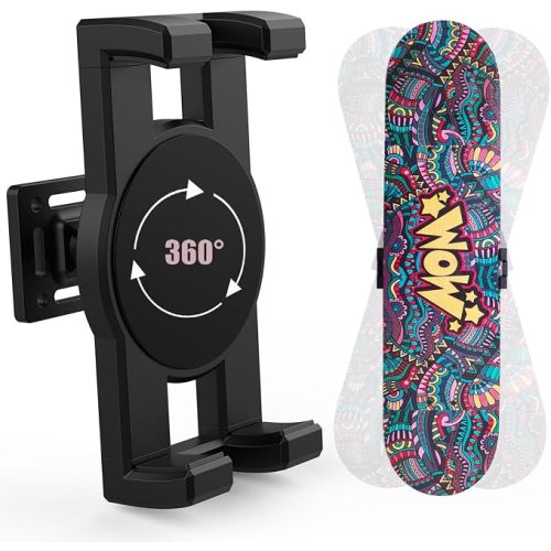 Skate deck wall mount,360° rotatable skateboard wall mount,Floating Display Hanger Grab,suitable for any skateboarder. (1 set)