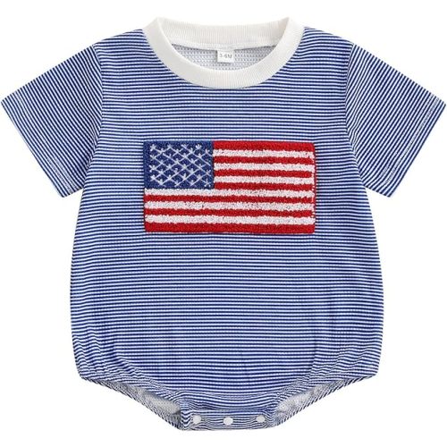Kavousa Baby Boy Clothes Summer Baby Boy Bubble Romper Short Sleeve Jumpsuit One Piece Outfit Newborn Infant Clothing