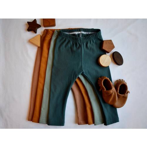 Leggings in Organic Cotton | Handmade | Knit Pants for Children, Toddlers, Babies | fin+wild