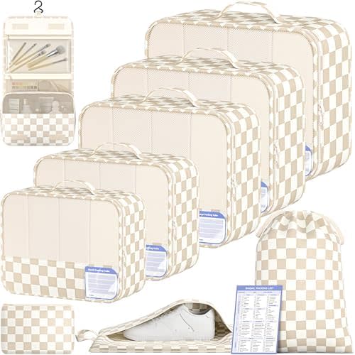 BAGAIL 9 Set Packing Cubes Luggage Packing Organizers for Travel Accessories