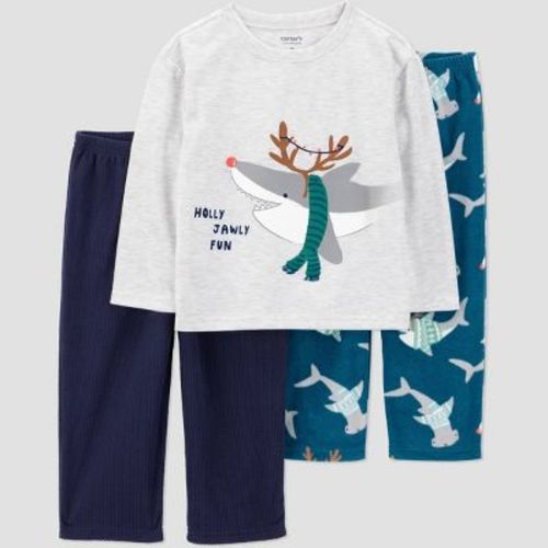 Carter's Just One You® Toddler Boys' 3pc Long Sleeve Poly Fleece Pajama Set