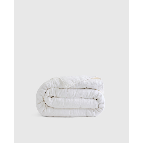 Linen Quilt in Dusty Mauve