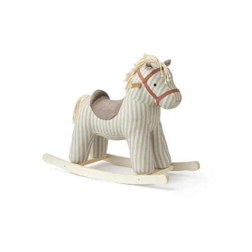 Wooden Rocking Horse - Sam - Cotton Canvas