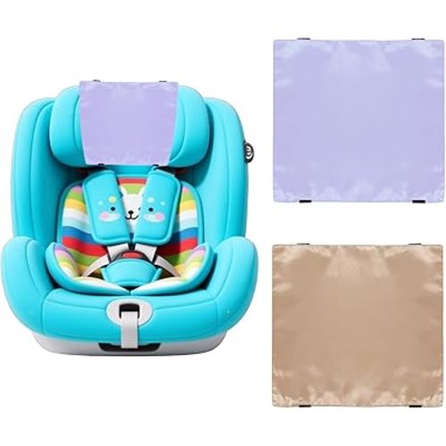 2 Pack Satin Car Seat Headrest Cover for Babies, Soft Silk Feeling Hair Protector for Infant Car Seats & Strollers,Reduce Frizz & Bald Spots
