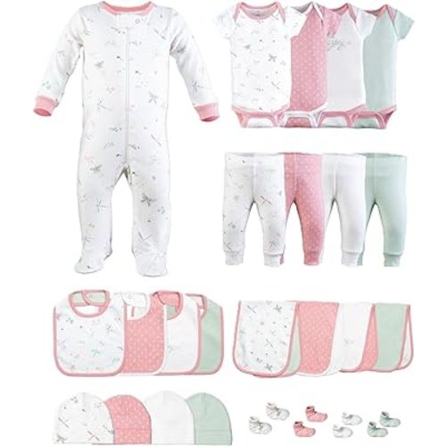 Baby Girl Clothes – 100% Cotton, Soft & Breathable Newborn Essentials and Gifts, Fits 3 to 6 Months