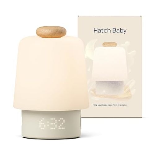 Hatch Baby Sound Machine, Night Light | Sleep Support | Registry Essential, Routine Builder, Time-to-Rise Alarm Clock, White Noise, Nursery Stories, Toddler Kids (Wi-Fi) (Beechwood)