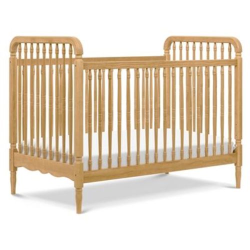 Namesake Liberty 3-in-1 Convertible Spindle Crib with Toddler Bed Conversion Kit - Honey