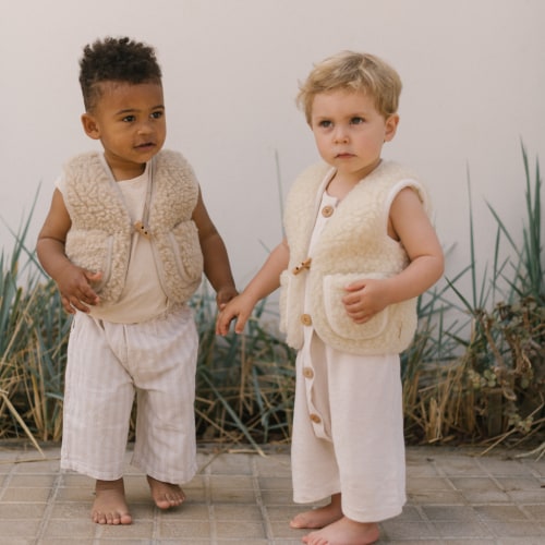 BINIBAMBA Limited-edition Leather & Sheepskin Buggy Mittens