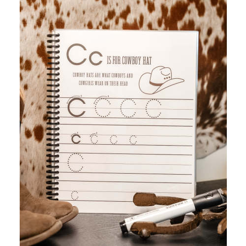 Cowkid Ranch Workbook – Reusable ABC & 123 Dry Erase Book – Littles SK Boutique