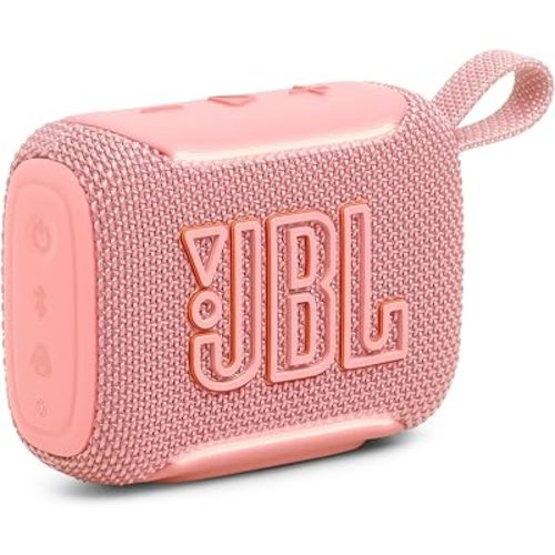 JBL Go 5 Portable Bluetooth Speaker, Waterproof and Dustproof - Pink